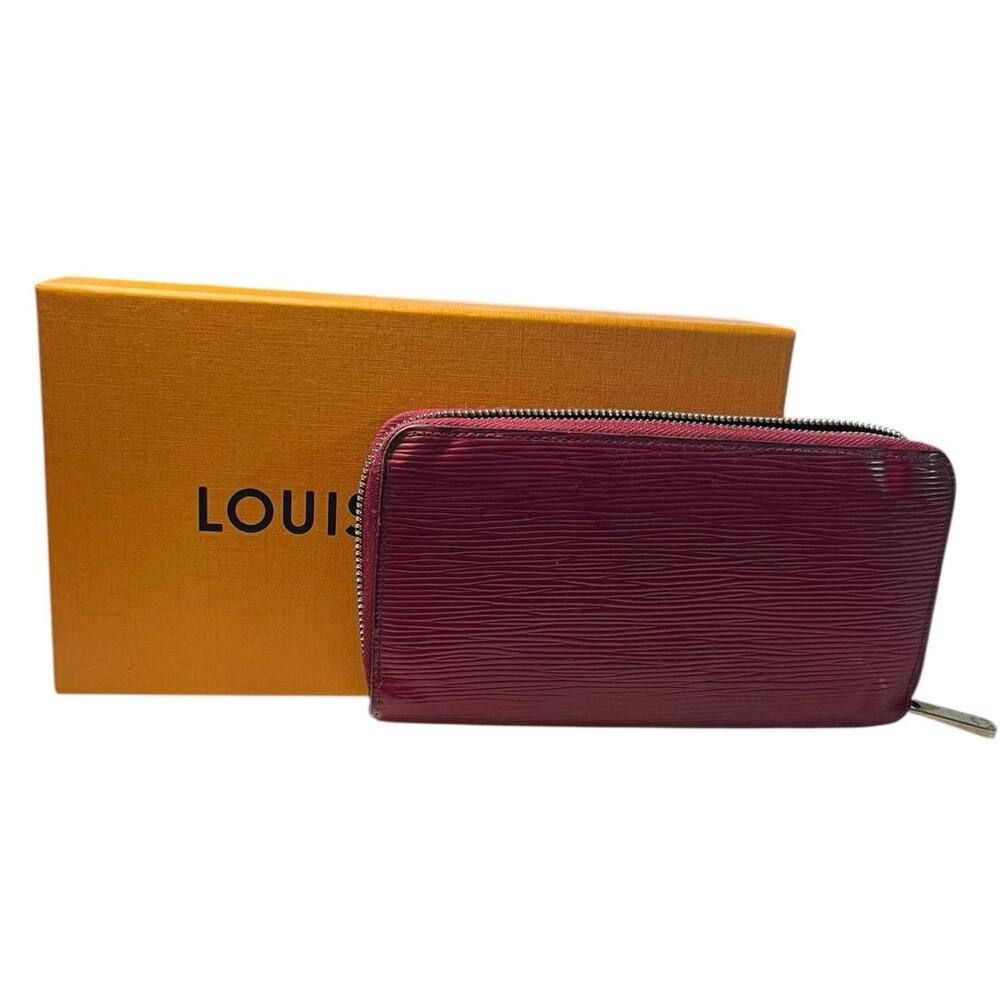 Louis Vuitton Zippy Epi Long Rose Miami Pink Wallet Rare W/box Silver Hardware